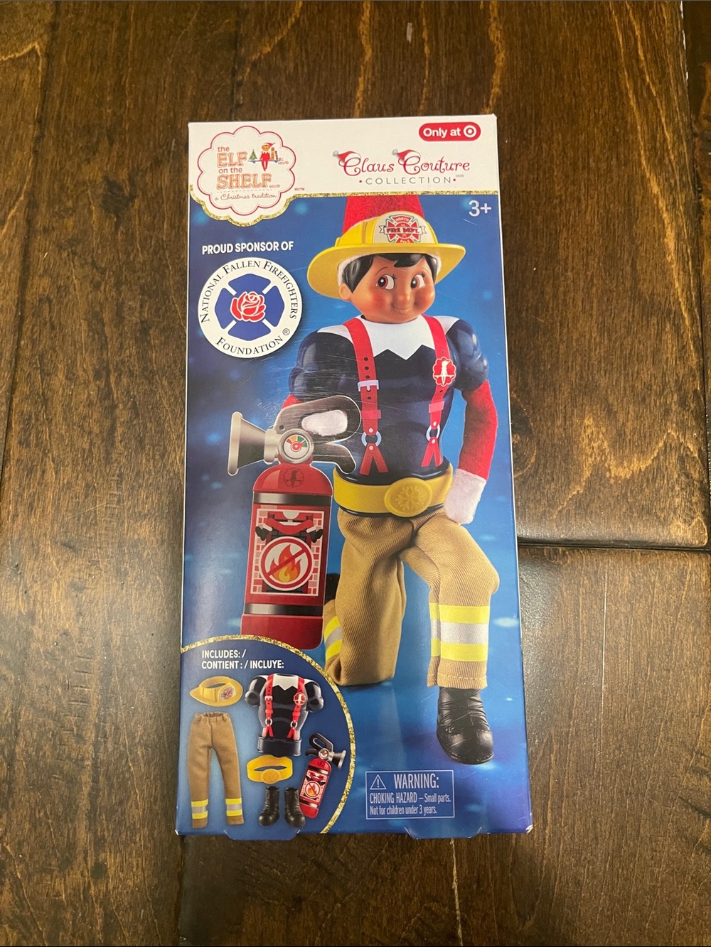 Claus Couture Elf on the Shelf Firefighter Outfit- Red & Yellow